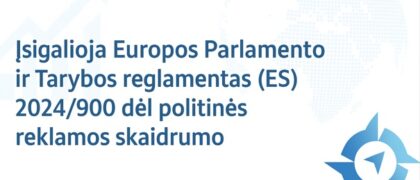 Nauji politinės reklamos reikalavimai – ir lobistinei veiklai